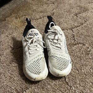 Nike Kids White and Black Sneakers